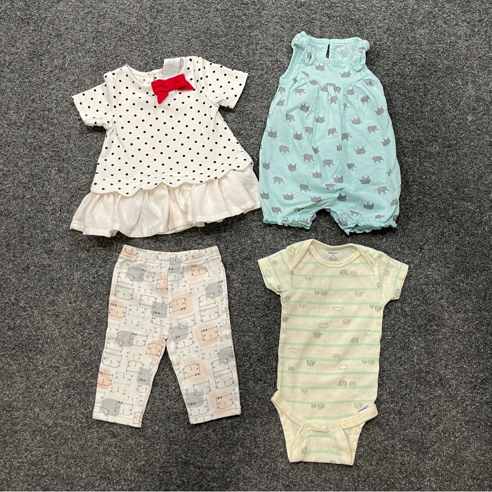*Bundle BABY Girl’s 4 Pcs. Sz 3-6 Months